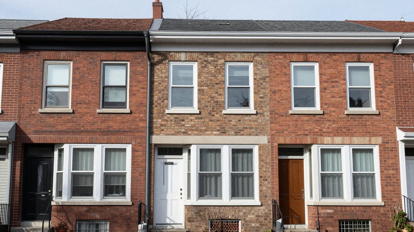 Ottawa row house with varied replacement windows