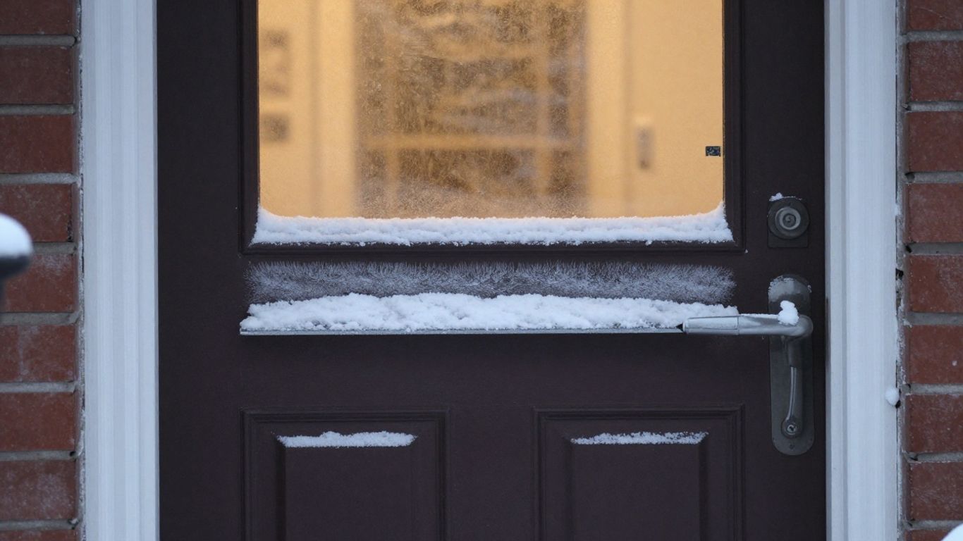 Cold air slipping around an older Ottawa front door