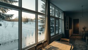 Frost and Ice on the Inside of Windows in Ottawa Winters